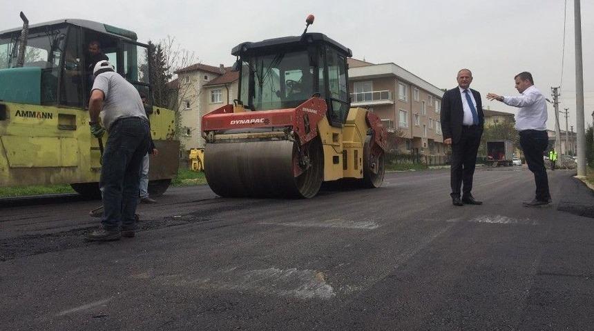 Başkan Keleş Asfaltlama &Ccedil;alışmalarını İnceledi