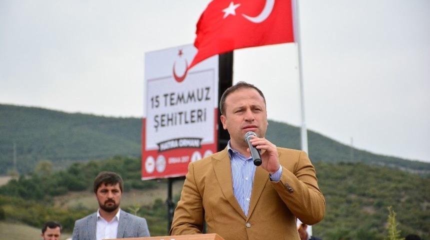 Erbaa&rsquo;da 15 Temmuz Şehitleri Anısına Hatıra Ormanı Oluşturuldu