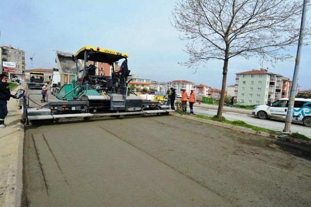 Tekirdağ B&uuml;y&uuml;kşehir Belediyesi&rsquo;nin Yol Yapım &Ccedil;alışmaları 1