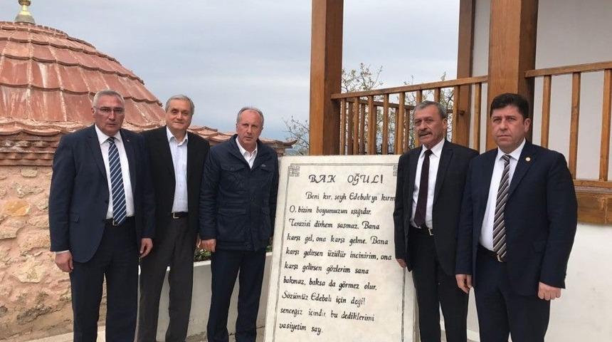Chp Yalova Milletvekili Muharrem İnce, Şeyh Edebali T&uuml;rbesi&rsquo;ni Ziyaret Etti