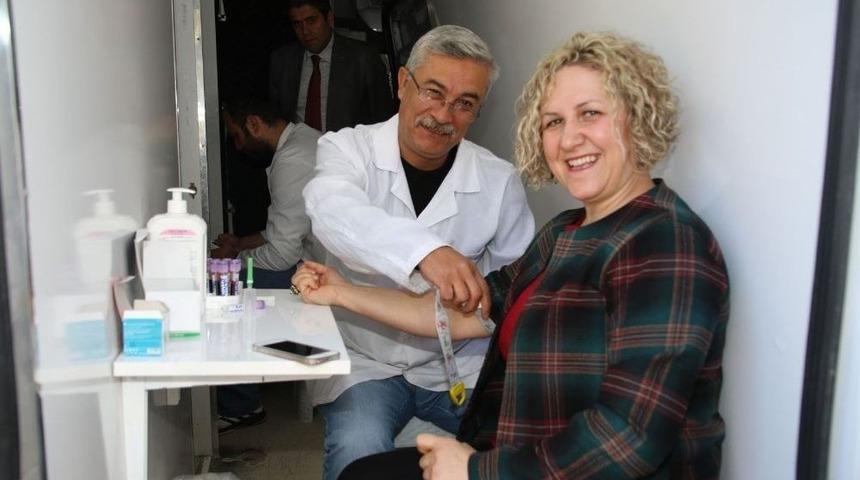 Bafra Belediyesi &Ccedil;alışanlarına Sağlık Taraması