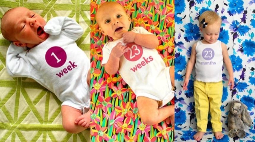 Bebeğini, doğduğu g&uuml;nden d&ouml;rt yaşına kadar fotoğrafladı