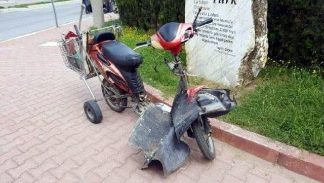 Elektrikli Bisiklet S&uuml;r&uuml;c&uuml;s&uuml; Kazada Yaralandı 1