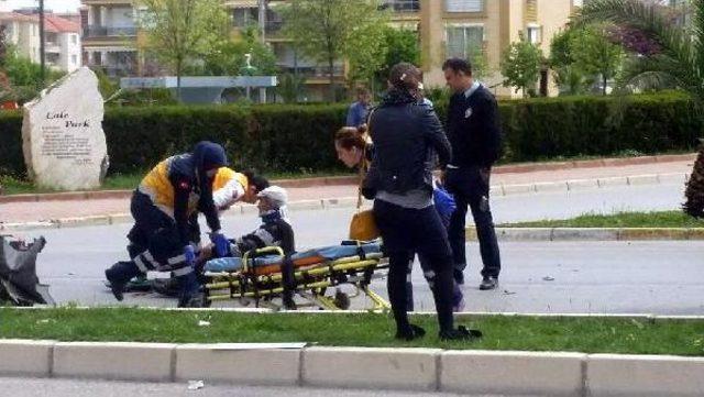 Elektrikli Bisiklet S&uuml;r&uuml;c&uuml;s&uuml; Kazada Yaralandı 3