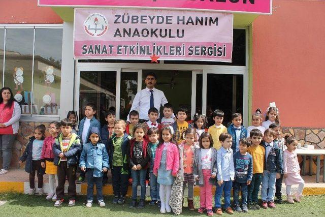 Zübeyde Hanım Anaokulunda Resim Ve Sanat Sergisi