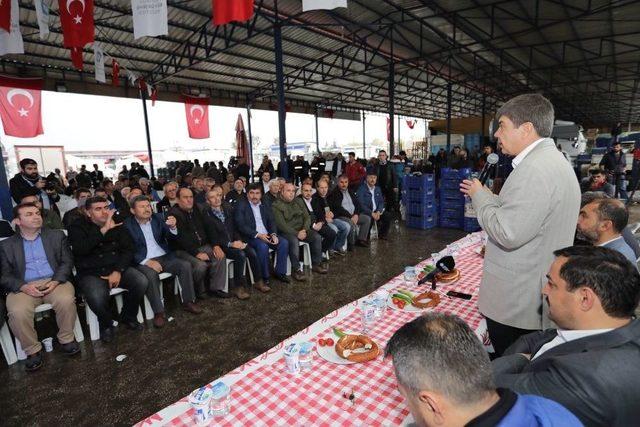 Türel, Hal Ve Akdeniz Sanayi Esnafının Konuğu Oldu