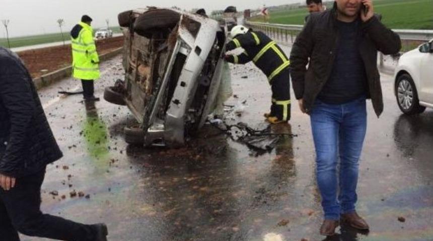 Şanlıurfa&rsquo;da Trafik Kazası: 2 Yaralı