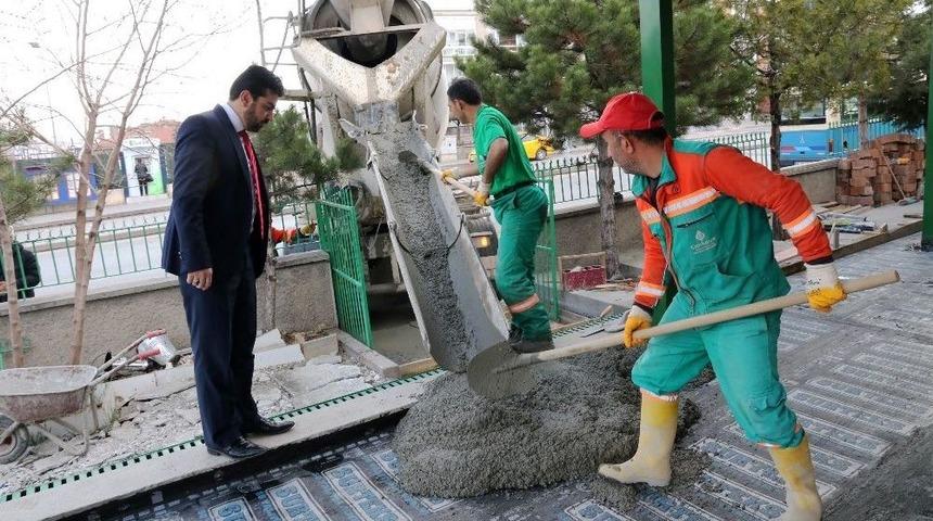 &Ccedil;ankaya Belediyesinden Abidinpaşa K&ouml;şk Camii&rsquo;ne Alt Yapı Desteği