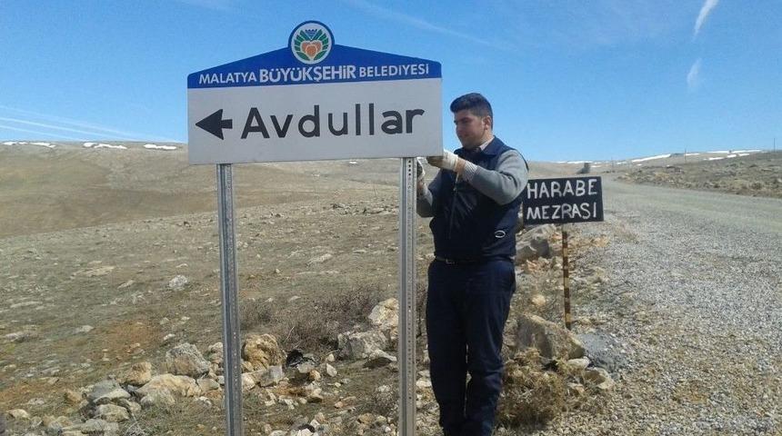 Kuluncak&rsquo;ta Y&ouml;n Levhalama &Ccedil;alışmaları Tamamlandı