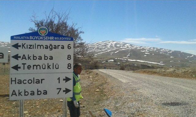 Kuluncak’ta Yön Levhalama Çalışmaları Tamamlandı