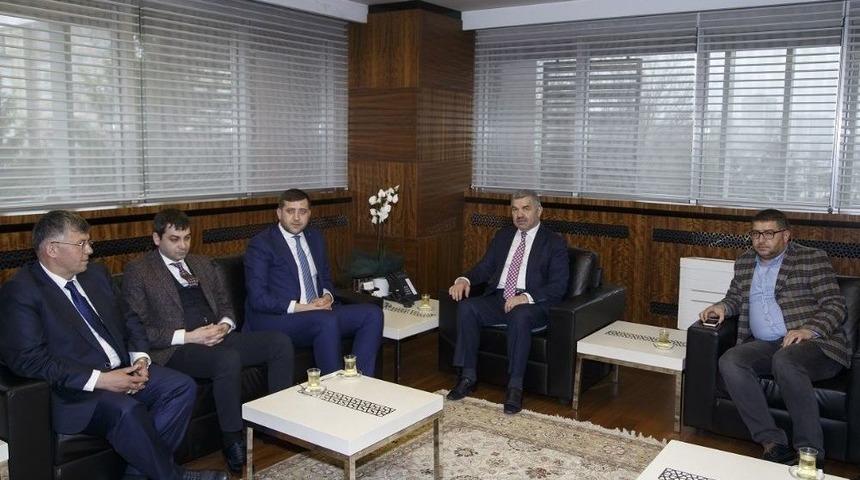 Mhp İl Başkanı Ersoy Ve Y&ouml;netimi Başkan &Ccedil;elik&rsquo;i Ziyaret Etti