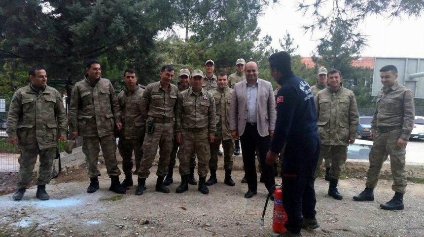 G&uuml;venlik Korucularına Yangın Eğitimi Verildi