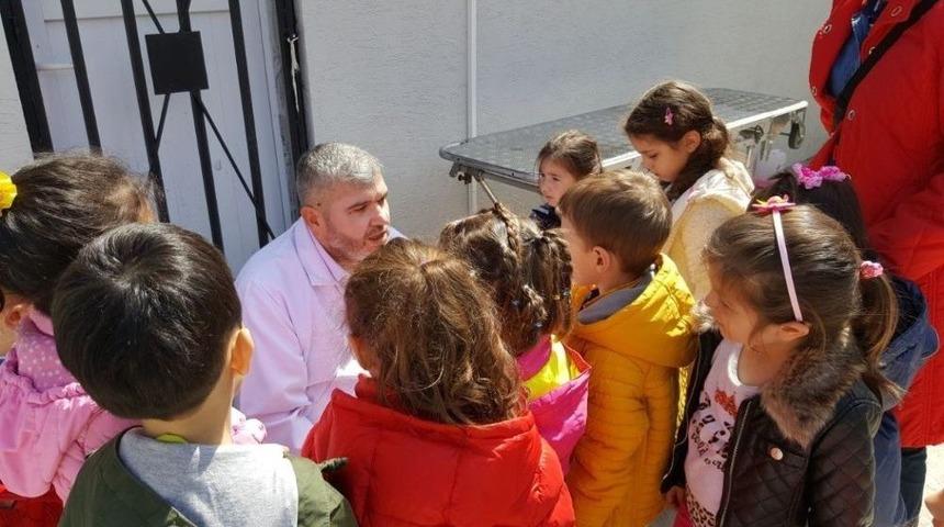 Minik &Ouml;ğrencilerden Sokak Hayvanları Tedavi Ve Rehabilitasyon Merkezine Ziyaret