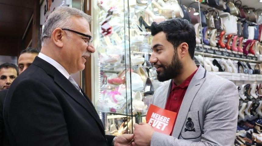 Milletvekili Y&uuml;ksel&rsquo;den Esnaf Ziyareti