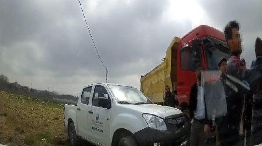 Ka&ccedil;ak Hafriyat D&ouml;k&uuml;m&uuml; Yapan Kamyonlara Su&ccedil;&uuml;st&uuml;