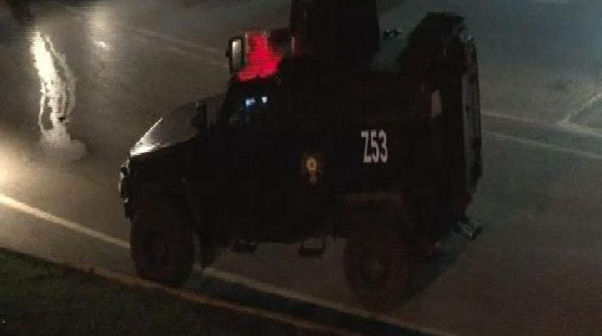 Hafriyat Kamyonunun Lastiği Patlayıp Alev Alev Yandı