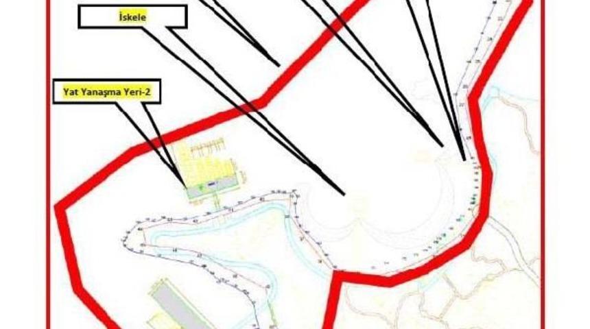 Okluk Koyu'nda Devlet Konukevi Y&uuml;kselirken, Sahile De &Ccedil;ifte Yat Iskelesi Kararı