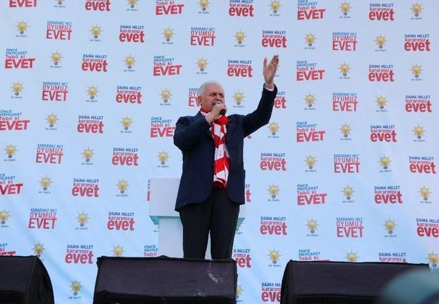 Başbakan Yıldırım: "yolları B&ouml;leriz, T&uuml;rkiye&rsquo;yi B&ouml;ld&uuml;rtmeyiz" 1