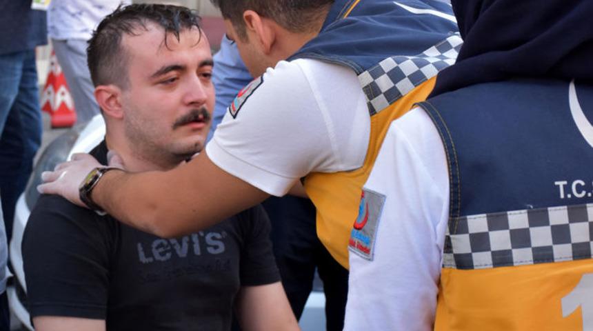 Yaptığını g&ouml;r&uuml;nce şoka girip bayıldı!