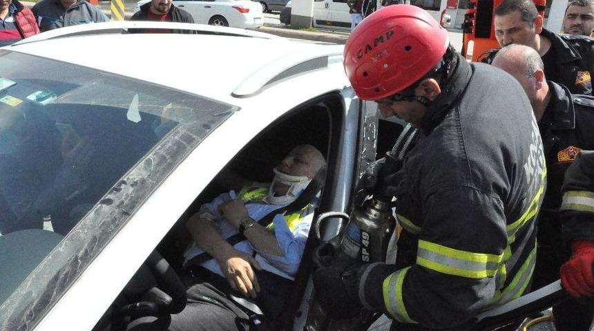 Sıkıştığı Yerde Kurtarılmayı Bekledi