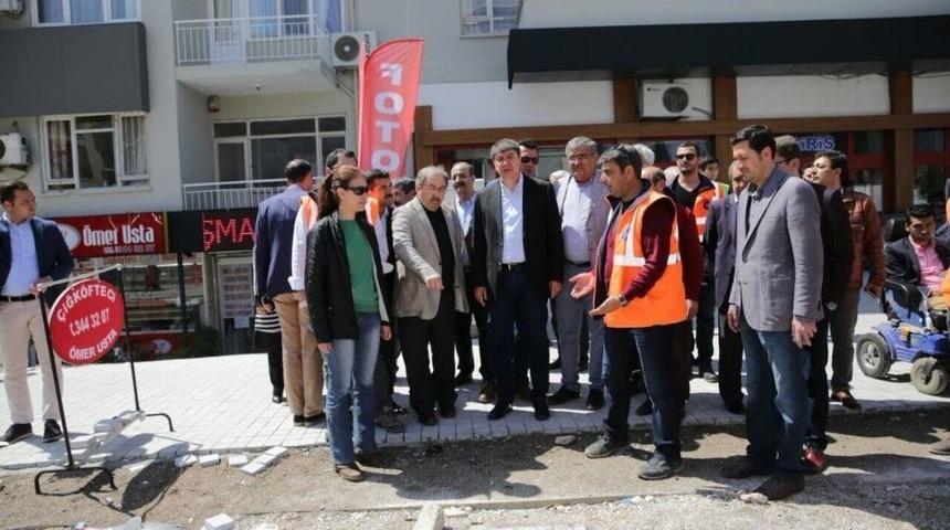 Başkan T&uuml;rel, Şarampol Caddesinde İncelemelerde Bulundu