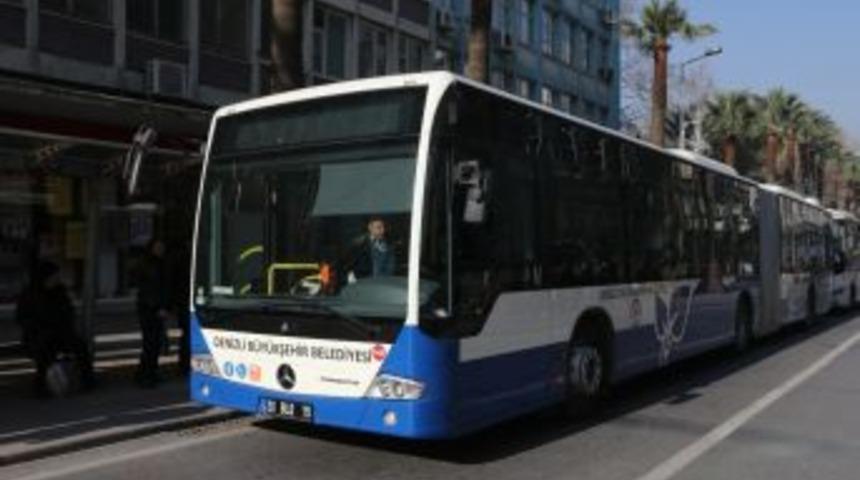 Denizli&rsquo;de Bayramda Otob&uuml;sler İki G&uuml;n &Uuml;cretsiz