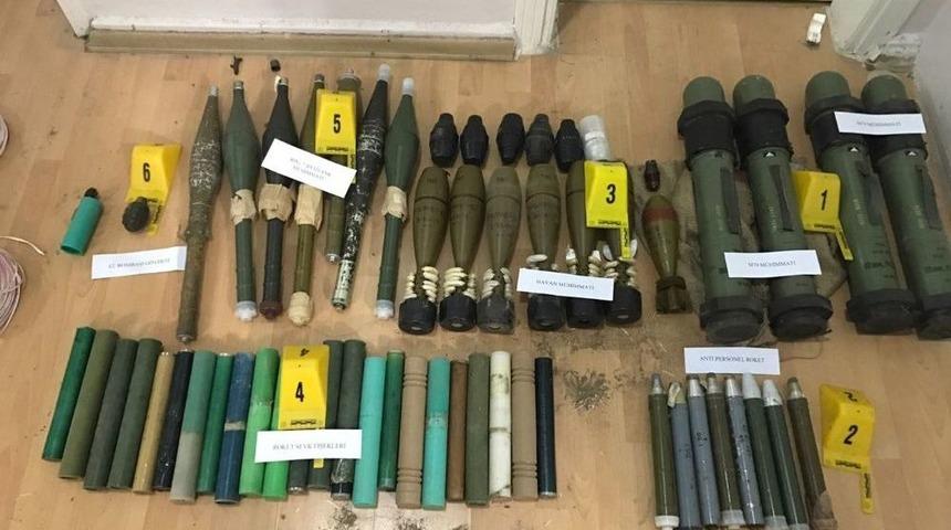 Mardin’de Çok Sayıda Silah Ve Mühimmat Ele Geçirildi