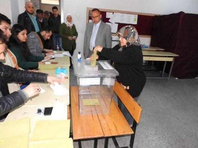 Çorum'da Seçmenler Sandık Başlarında Uzun Kuyruklar Oluşturdu