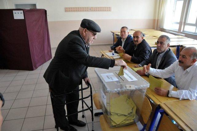 “asırlık Çınarlar” Oy Kullanmaya Geldi