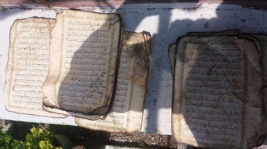 K&uuml;le D&ouml;nen Evde Sadece Kuran-ı Kerim Yanmadı