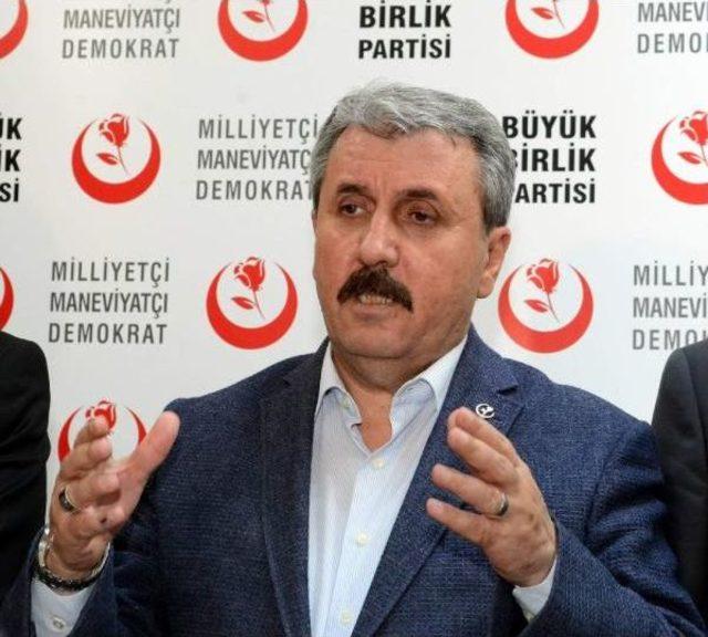 Bbp Genel Başkanı Destici : Partimiz 'evet' Kararıyla Sonucun Doğrudan Belirleyicilerinden Olmuştur