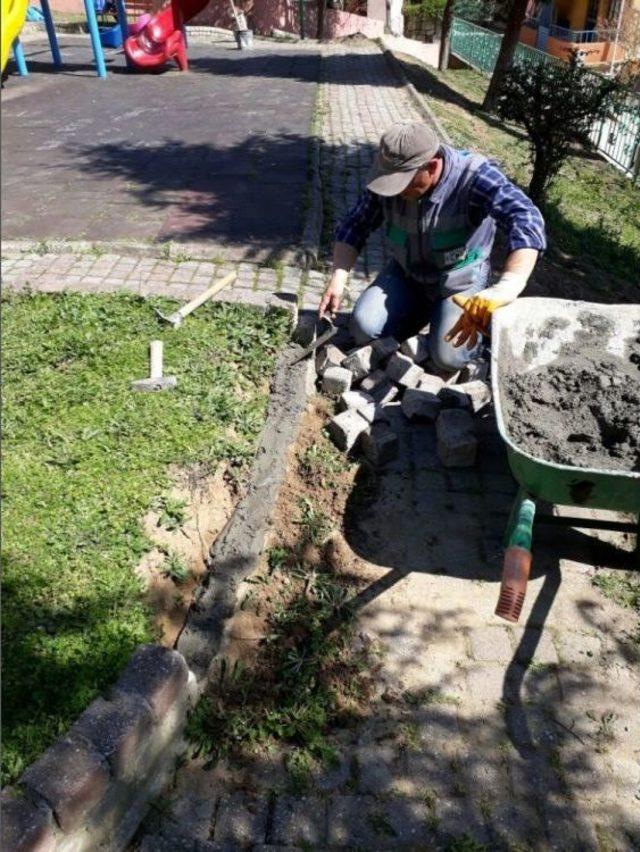 İzmit’teki Parklarda Bakım Onarım Çalışmaları Yapıldı