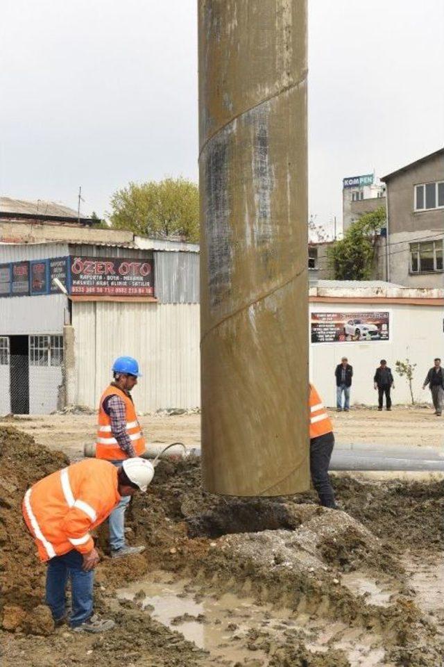 Beşyol Kavşağında İnşaat Hızlandı