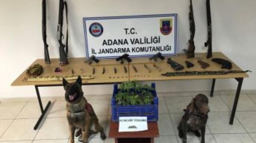 Adana&rsquo;da Uyuşturucu Ve Silah Operasyonu
