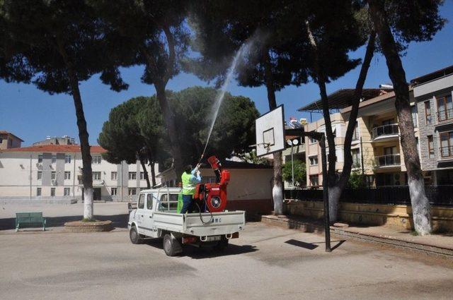 Nazilli’de Larva Noktalarına Yönelik İlaçlama Çalışmaları Devam Ediyor