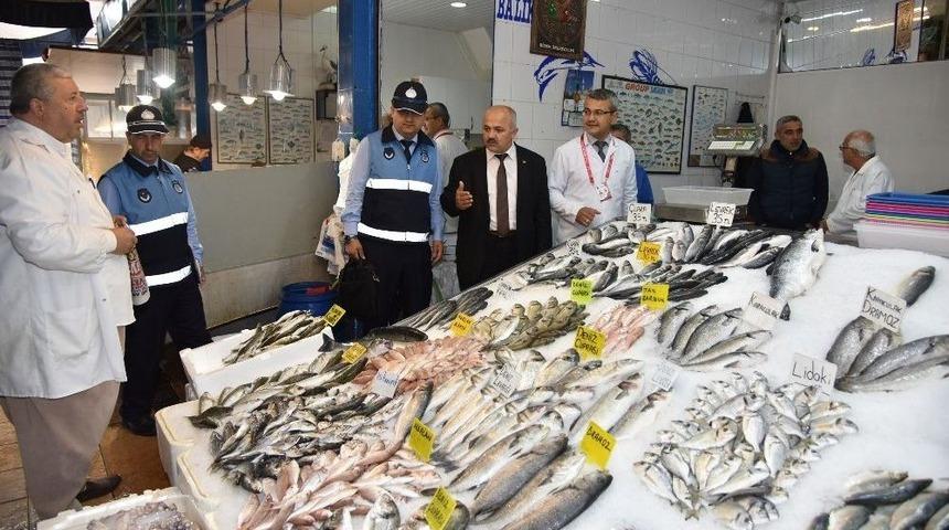 Alanya Zabıtasından Kasap Ve Balık&ccedil;ılara Denetim
