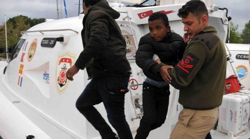 &Ccedil;anakkale&rsquo;de 28 Ka&ccedil;ak G&ouml;&ccedil;men Kurtarıldı