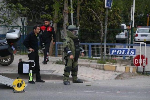 Polis Merkezinin Yakınına Bırakılan Ayakkabı Kutusu Fünye Ile Patlatıldı