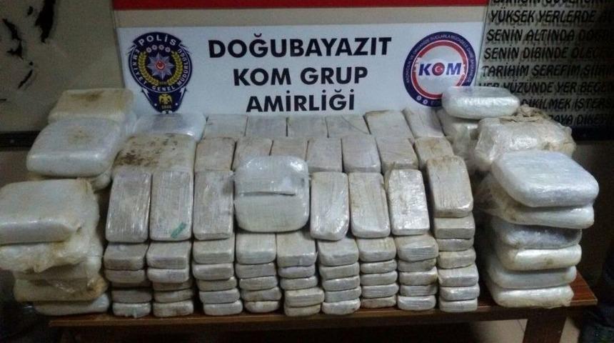 Ağrı&rsquo;da 160 Kilo Eroin Ele Ge&ccedil;irildi