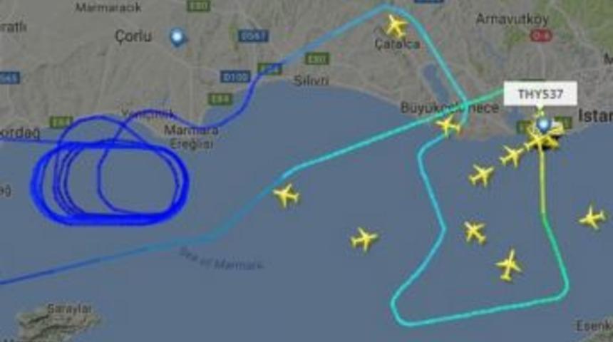 Thy U&ccedil;ağına Yıldırım İsabet Etti