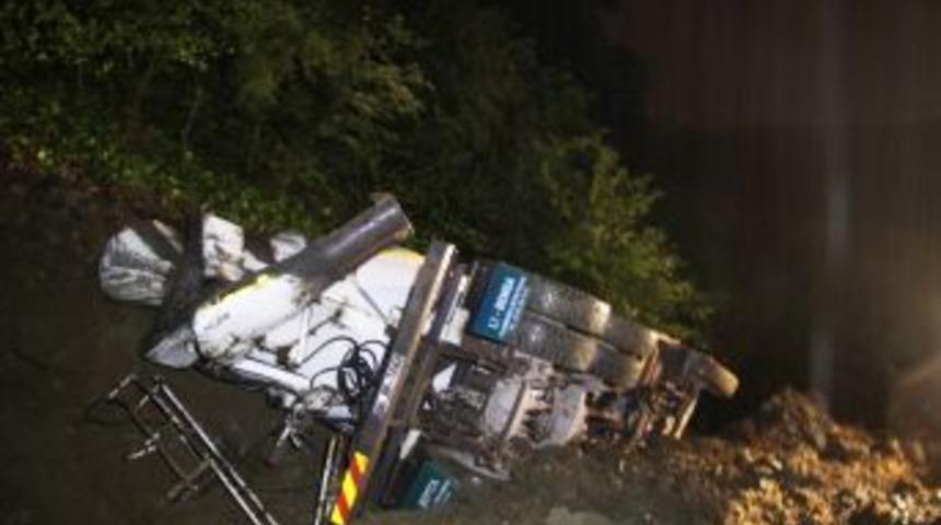 Kuzey Marmara Otoyolu İzmit T&uuml;nelleri Şantiyesinde Kaza: 1 Yaralı