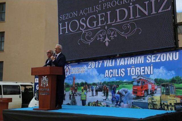 Erzincan Belediyesi Yatırım Sezonunu Törenle Açtı