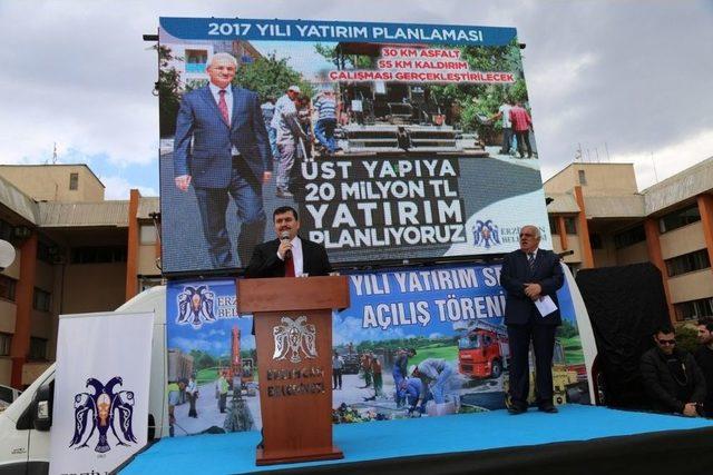 Erzincan Belediyesi Yatırım Sezonunu Törenle Açtı