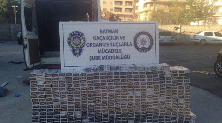 Batman&rsquo;da 58 Bin Tl Değerinde Ka&ccedil;ak Sigara Ele Ge&ccedil;irildi