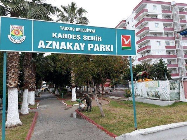 Tarsus’ta Parklar Bakım Ve Onarımdan Geçirildi