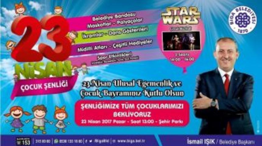 Biga&rsquo;da 23 Nisan&rsquo;da &Ccedil;ocuk Şenliği M&uuml;jdesi