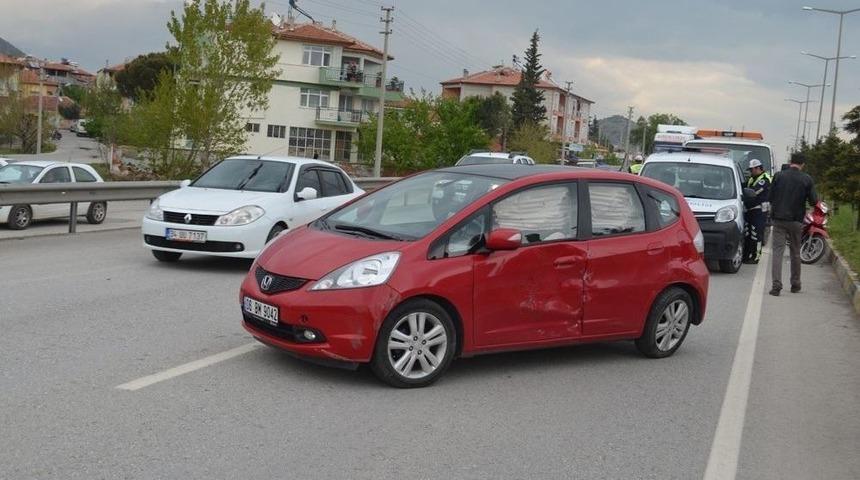 Kula’da Trafik Kazası: 1 Yaralı