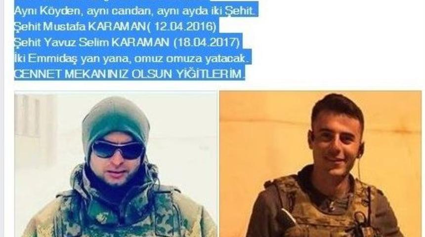 Şehit Karaman&rsquo;ın Evine Taziye &Ccedil;adırı Kuruldu