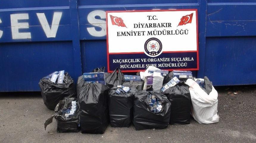 Diyarbakır&rsquo;da 643 Bin Lira Değerinde Ka&ccedil;ak Sigara Ele Ge&ccedil;irildi