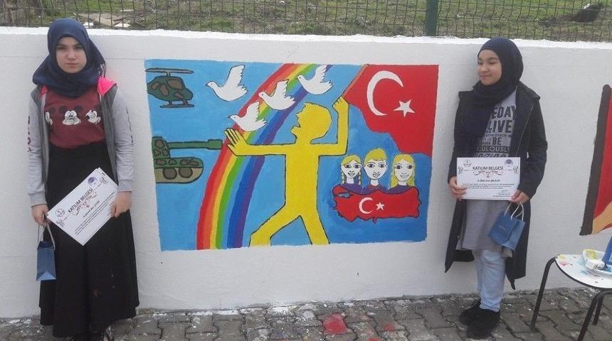 Sinop&rsquo;ta "15 Temmuz Kahramanları Ve Şehitleri&rdquo; Konulu Resim Yarışması